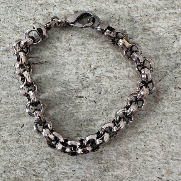Vintage Milor Italy 925 Chain Link Bracelet - Picture 1 of 6
